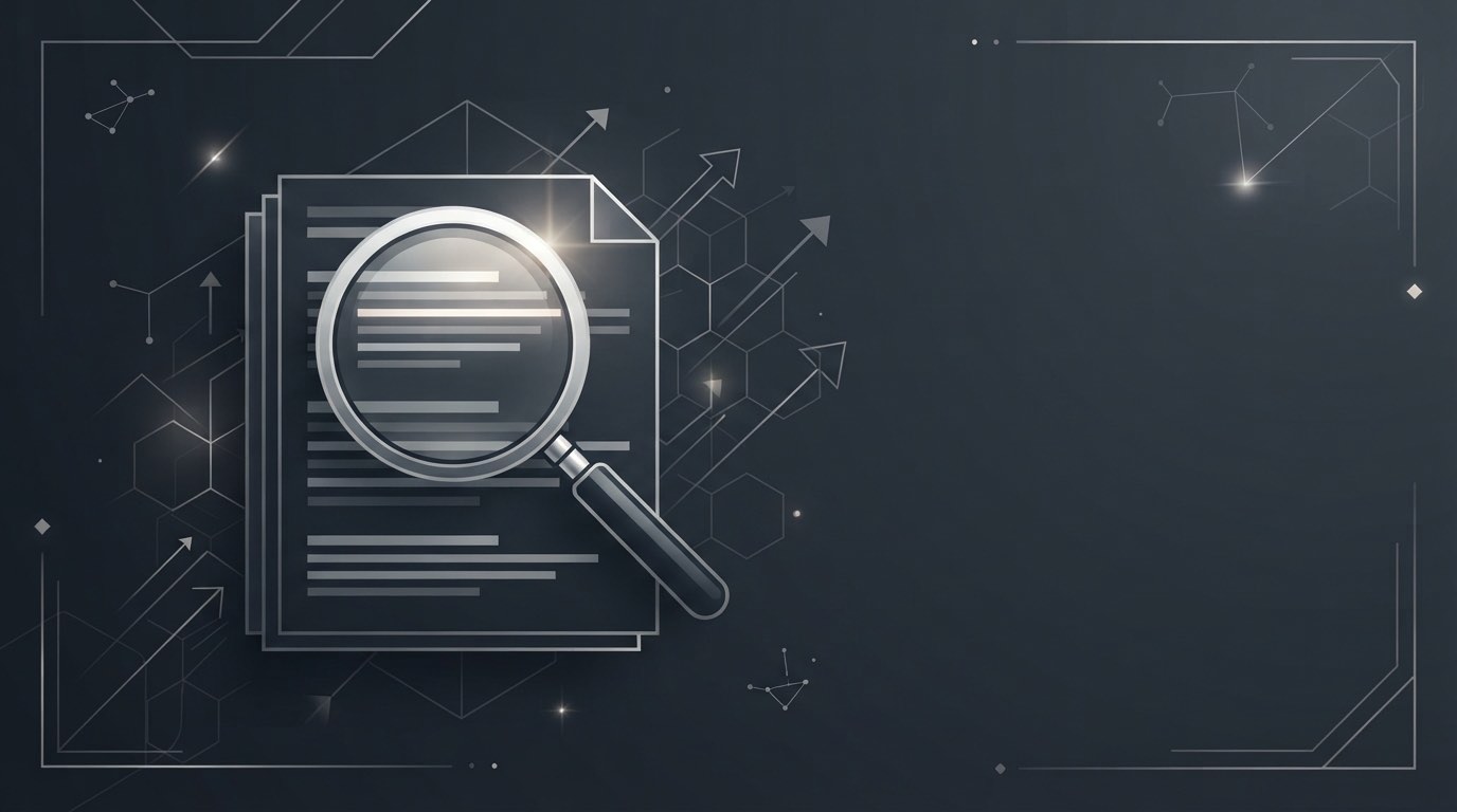 Abstract editorial illustration representing SEO Audit Service